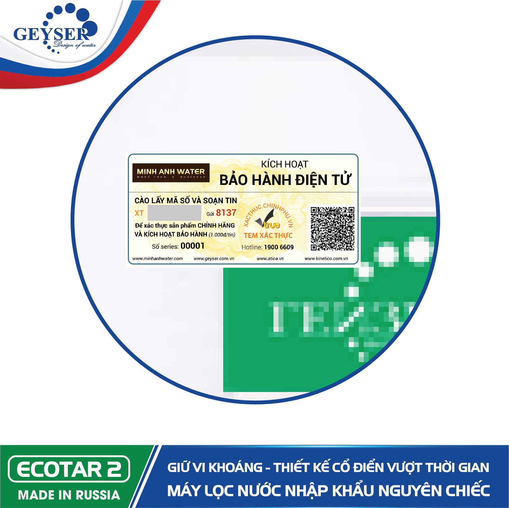 Máy lọc nước Geyser Ecotar 2 - Made In Russia