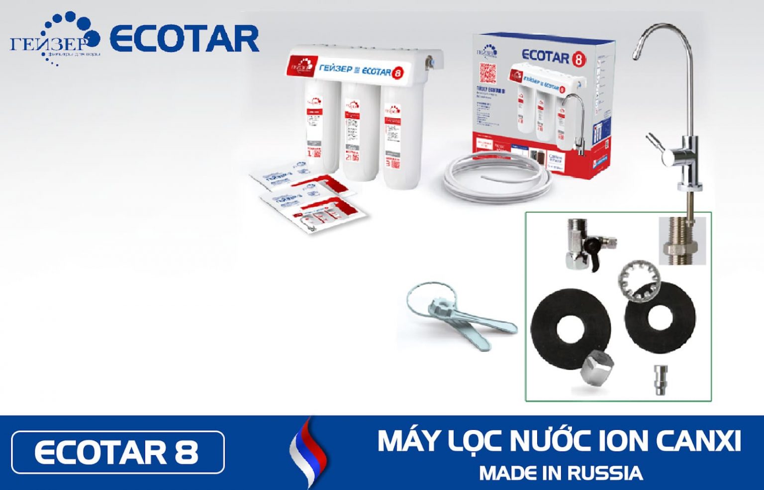 Máy lọc nước Geyser ECOTAR 8 - Made In Russia