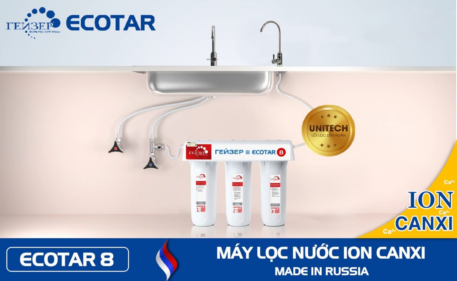 Máy lọc nước Geyser ECOTAR 8 - Made In Russia