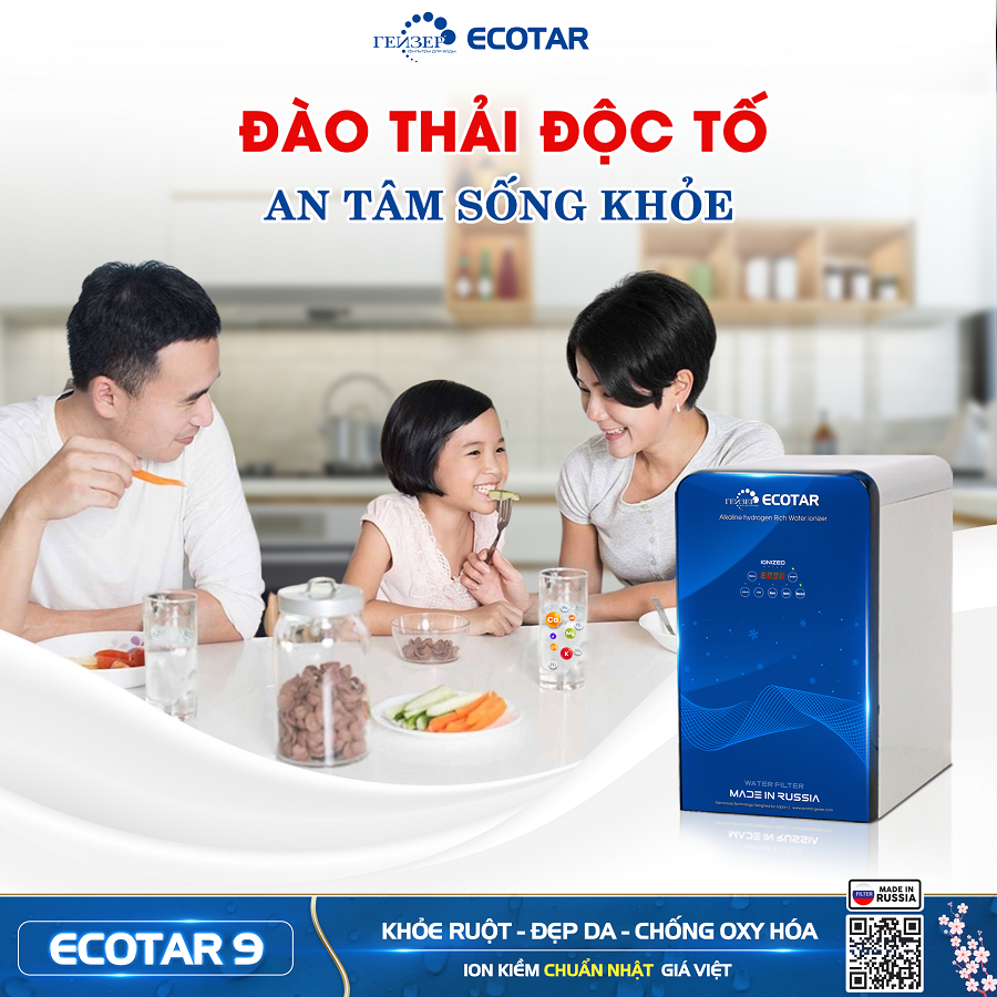 máy lọc nước ion kiềm Geyser Ecotar 9
